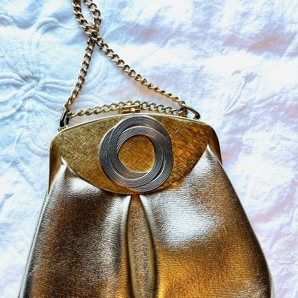 Vintage 1970s Gold Evening Clutch – Ingledew’s - Picture 8 of 10